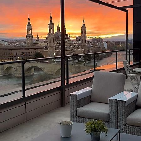 Ático mejores vistas al Pilar jacuzzi y garaje Zaragoza Exterior foto